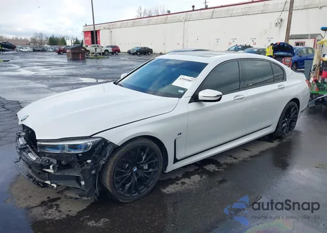 2020 BMW 740I xDrive из США, поврежденный, VIN WBA7T4C02LCE14229